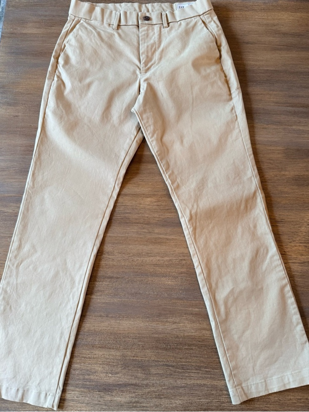 GAP Straight Fit Khaki Pants 30x30 Tan Stretch Chinos Men’s